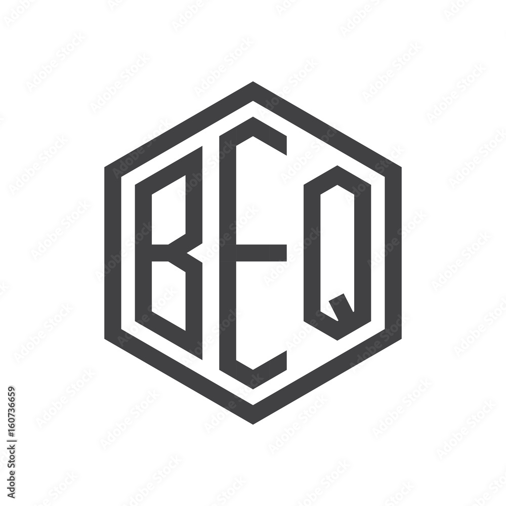 three-letter initials hexagon logo black three-letter initials hexagon logo black