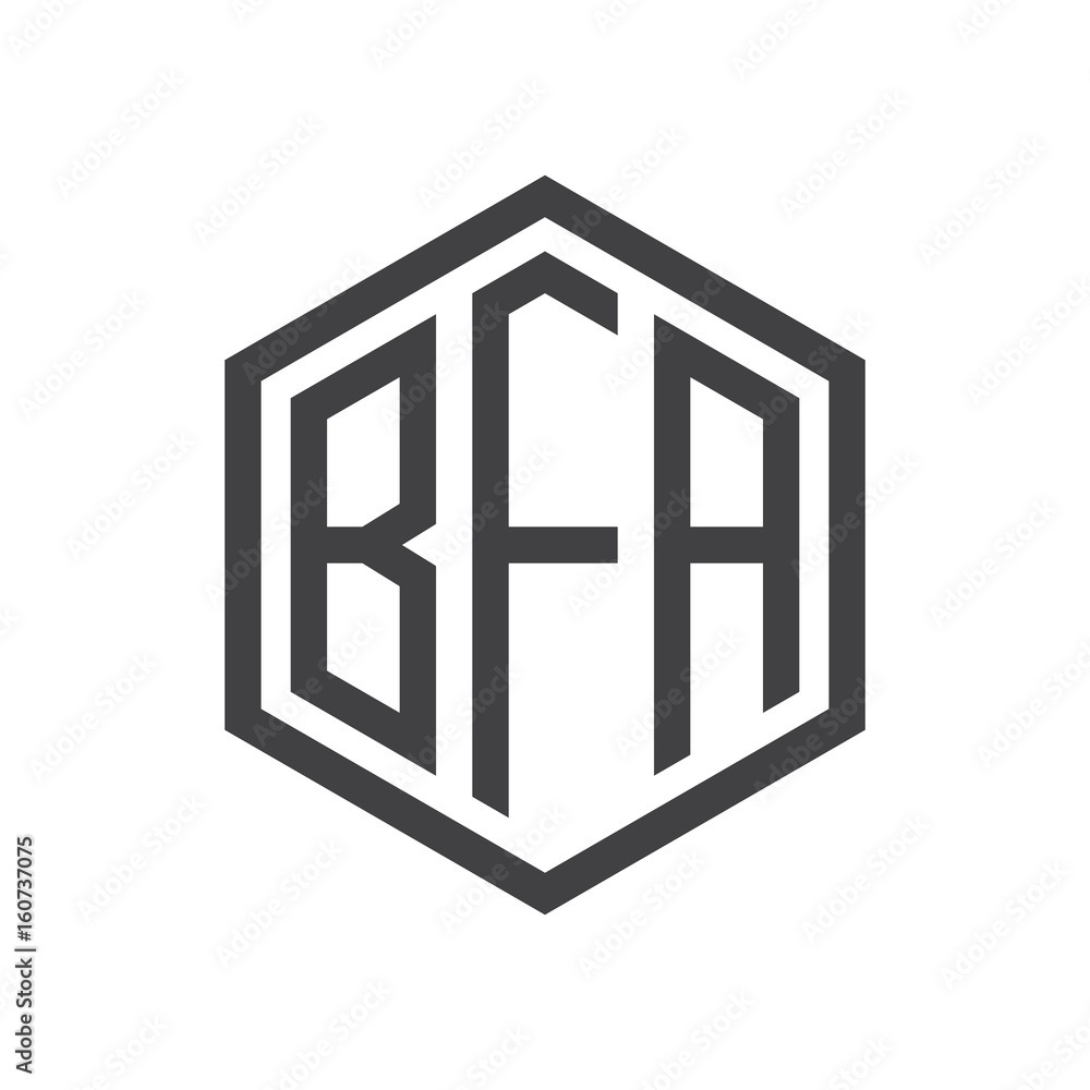 three-letter initials hexagon logo black three-letter initials hexagon logo black
