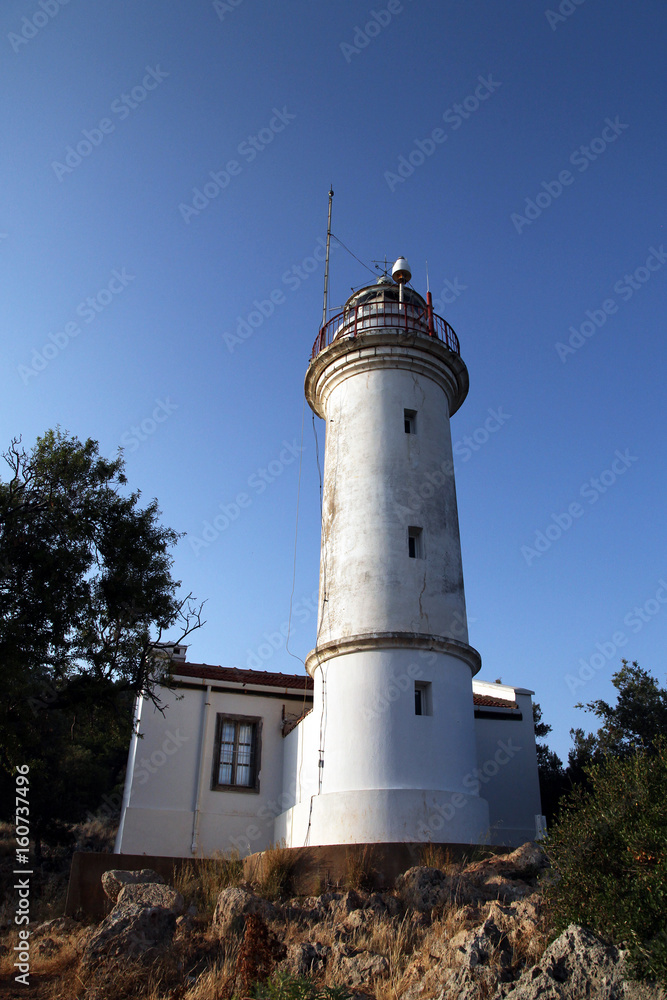 Gelidonya lighthouse in Karaoz, Antaly, Turkey; June 2017