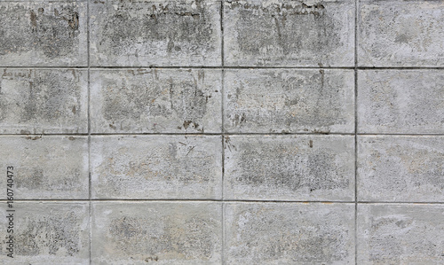 Concrete block wall texture and background seamless.
