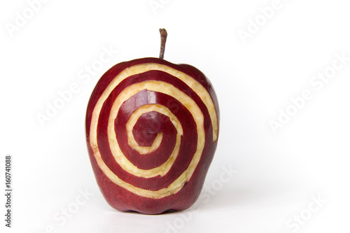 Apple With Sprial photo