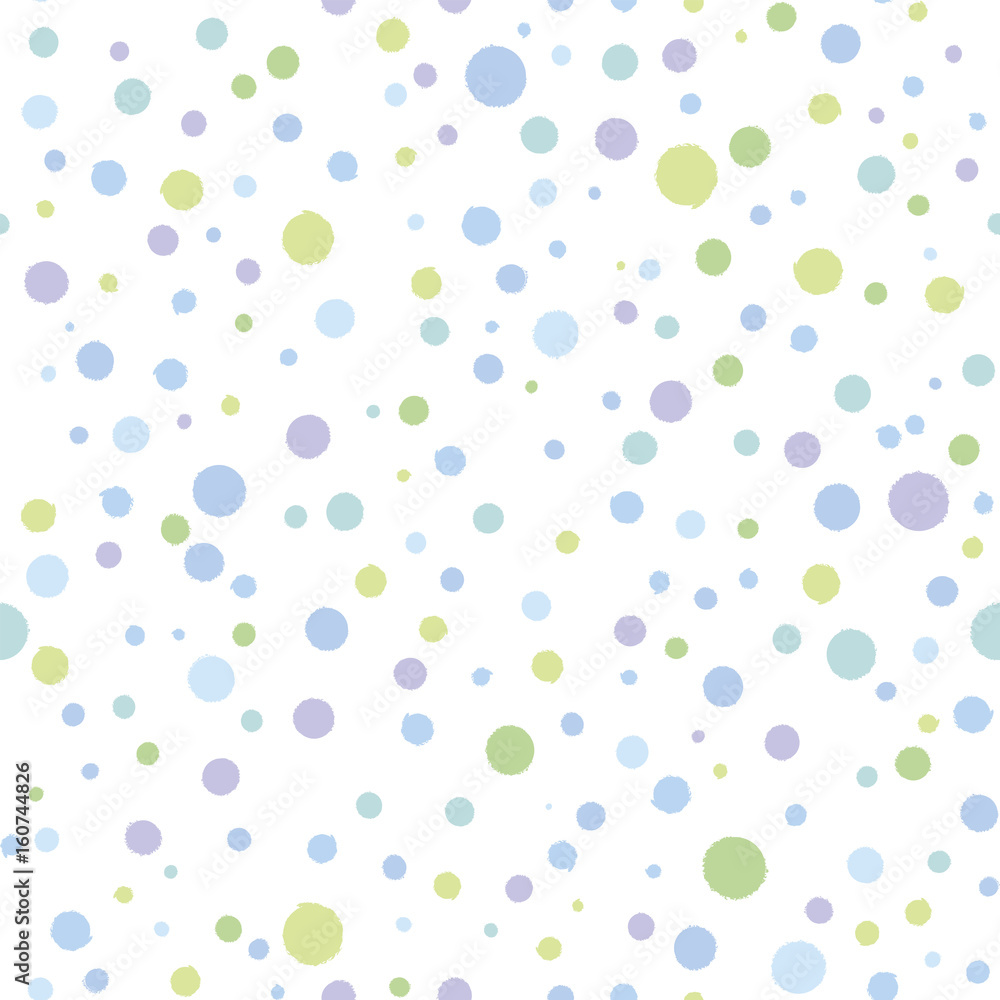 Seamless, random polka dots (pattern swatch) Seamless, random polka dots (pattern swatch)