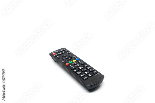 Remote control tv isolated on white background