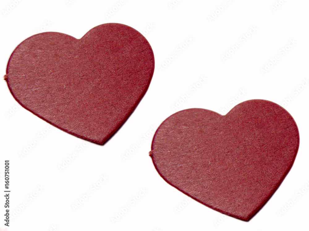 hearts red