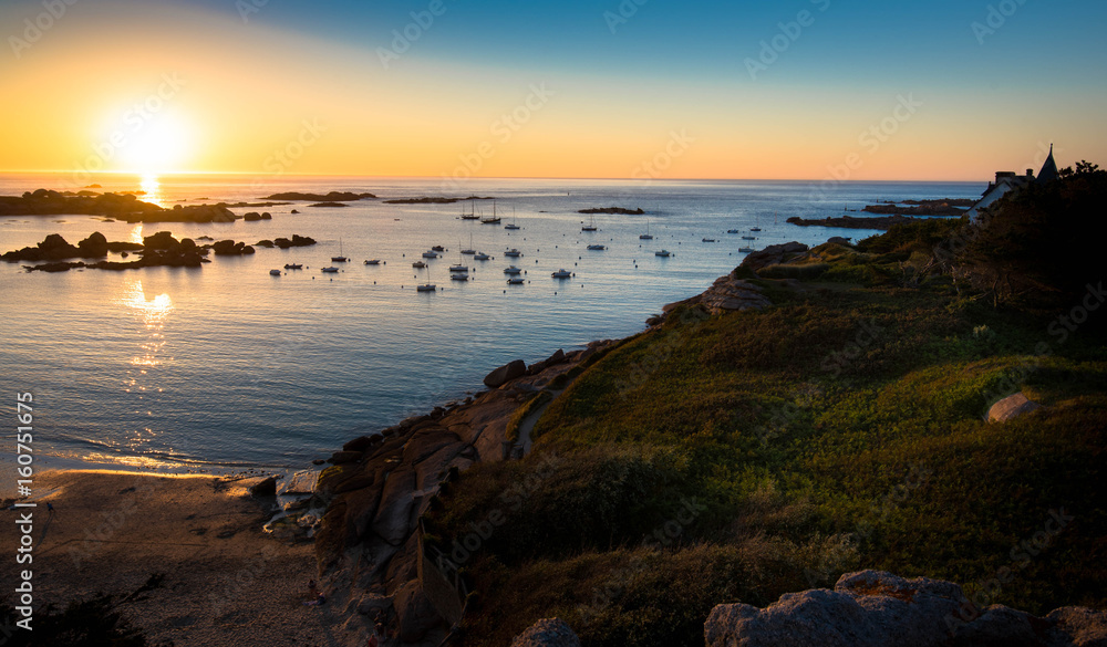 Obraz premium Abend in der Bretagne