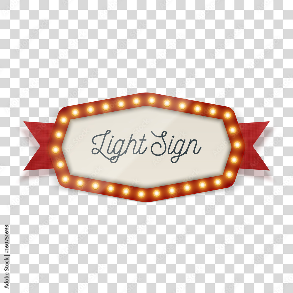 Light Signage with glow Lamps and Ribbon Light Signage with glow Lamps and Ribbon
