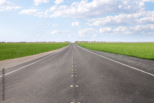 Wallpaper Mural panoramic  view of nice summer empty road  through the valley Torontodigital.ca