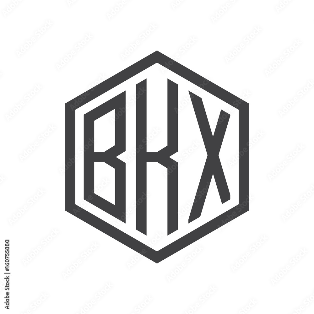 three-letter initials hexagon logo black three-letter initials hexagon logo black
