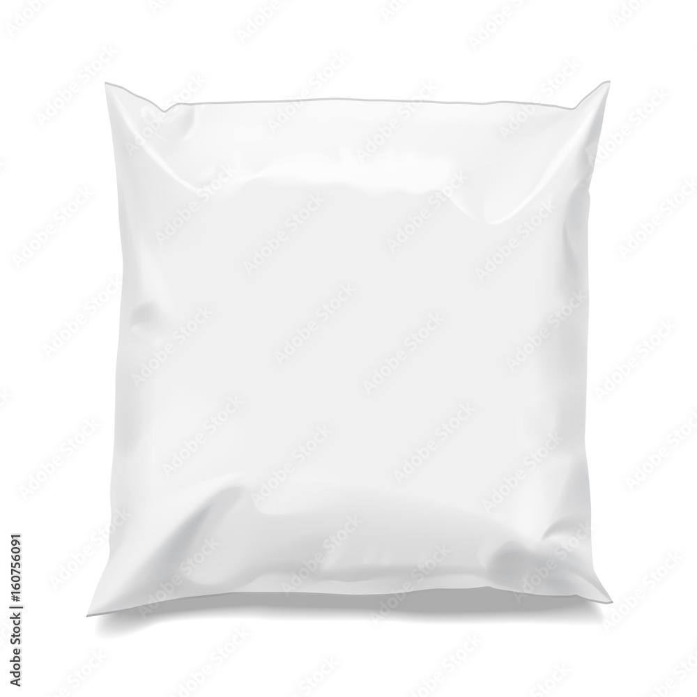 Food snack pillow Realistic package. Food snack pillow Realistic package.