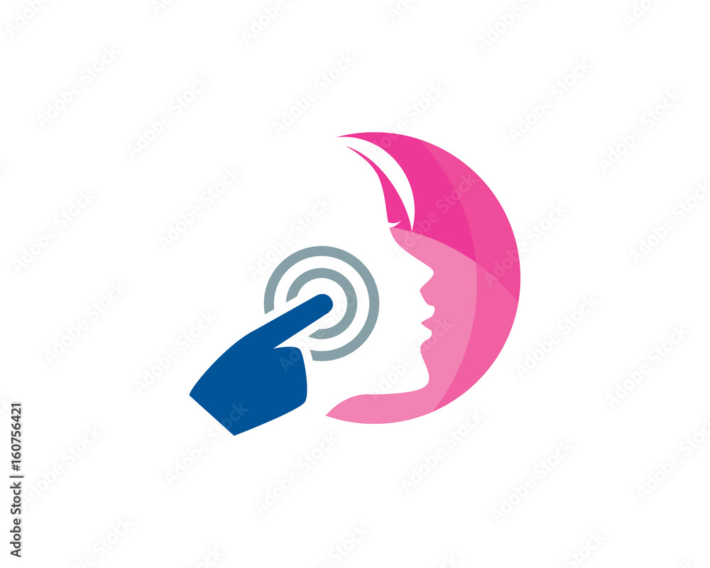 Fototapeta premium Beauty Click Logo Template Design Vector, Emblem, Design Concept, Creative Symbol, Icon
