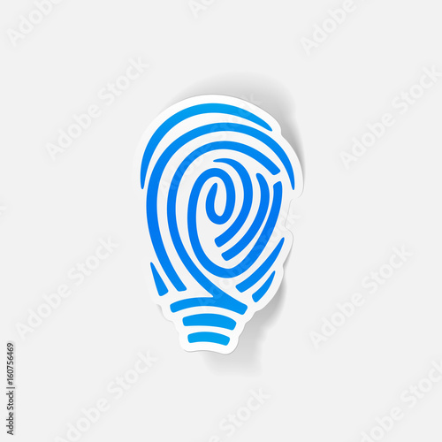 realistic design element: fingerprint