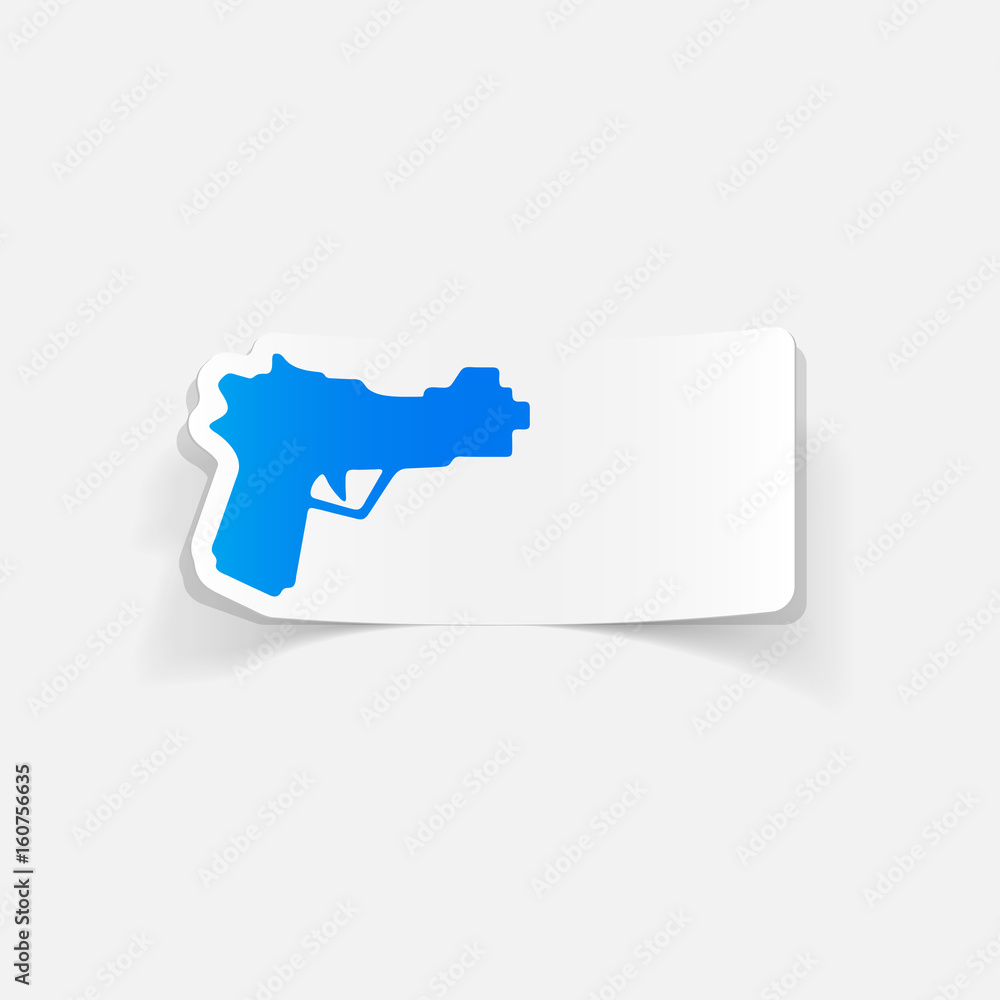 realistic design element: gun realistic design element: gun