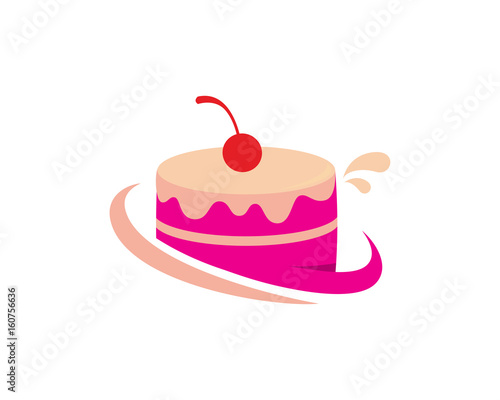 Cake Store Logo Template Design Vector, Emblem, Design Concept, Creative Symbol, Icon