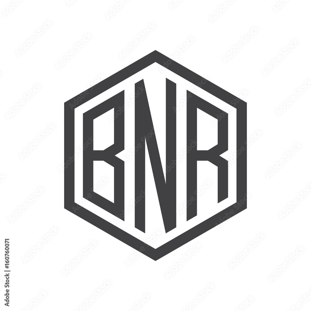 three-letter initials hexagon logo black three-letter initials hexagon logo black