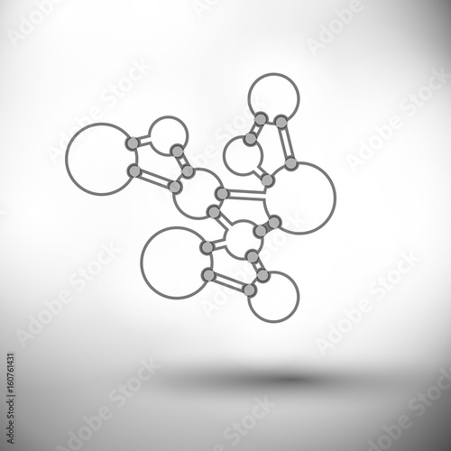 Abstract backgrounds light lines of molecules