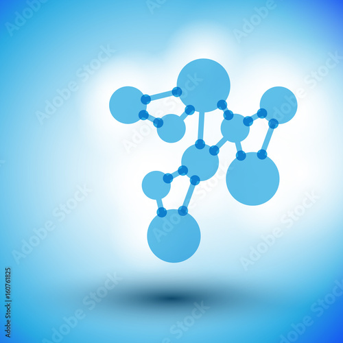 Abstract backgrounds light lines of molecules