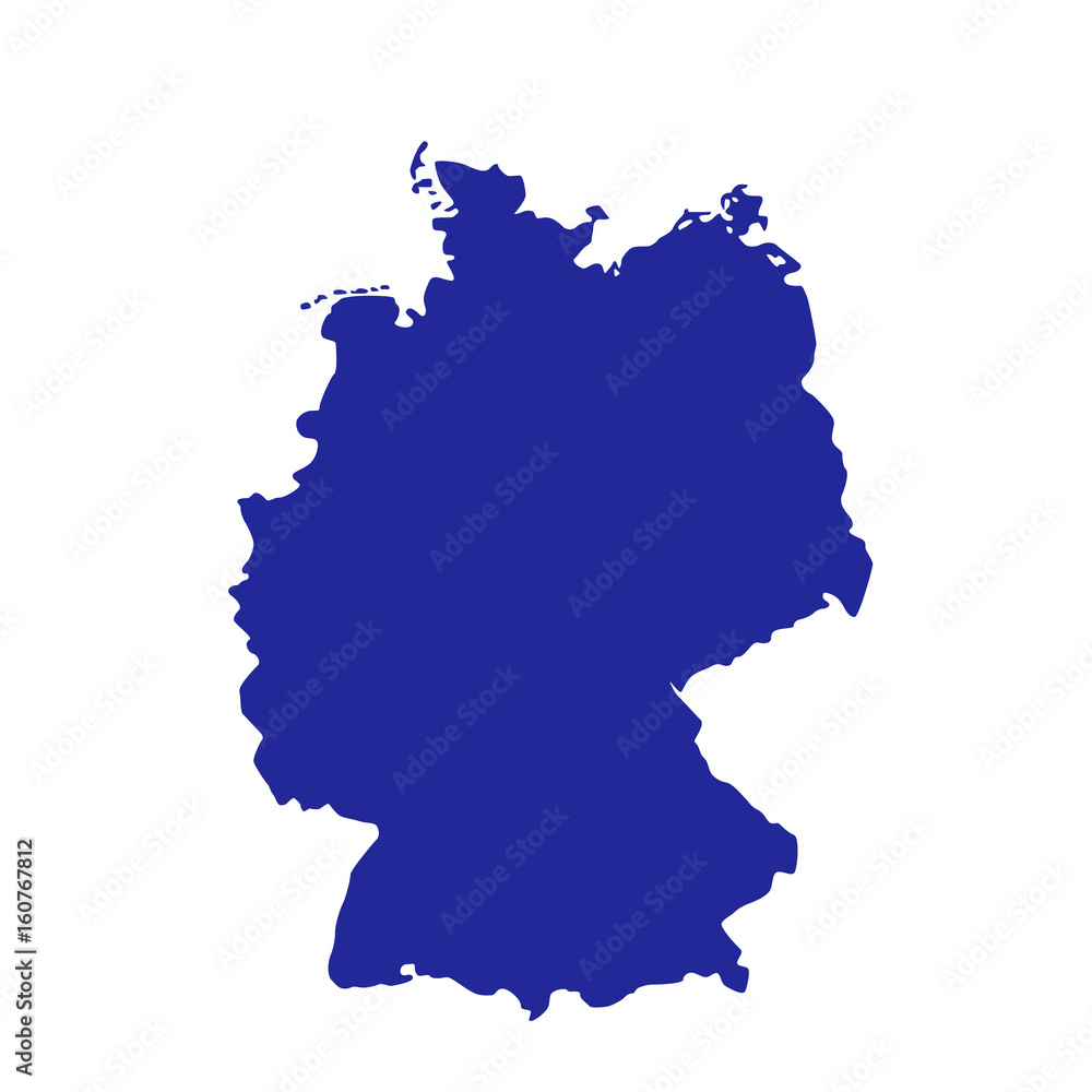 map of Germany vector illustration