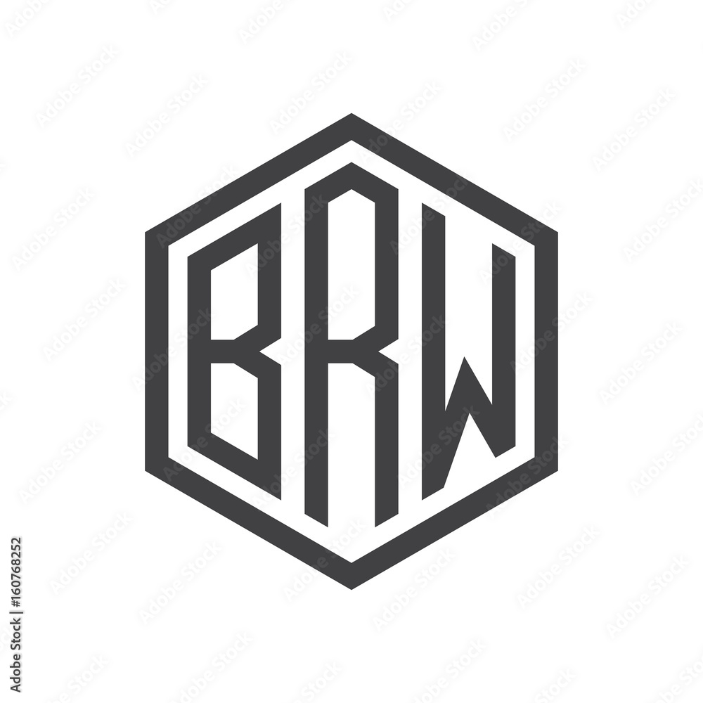 three-letter initials hexagon logo black three-letter initials hexagon logo black