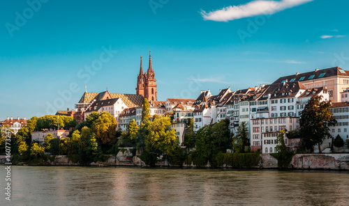 Beautiful panoramic view of Basel city in Switzerland