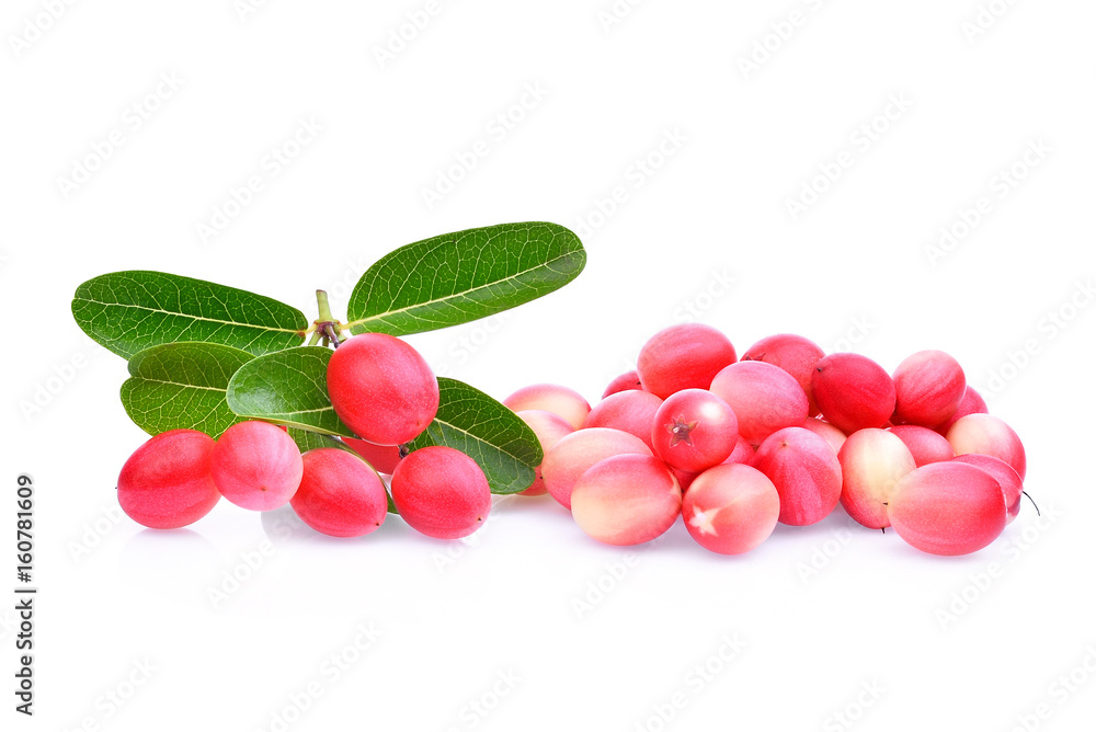 karanda or carunda tropical fruit isolated on white background karanda or carunda tropical fruit isolated on white background