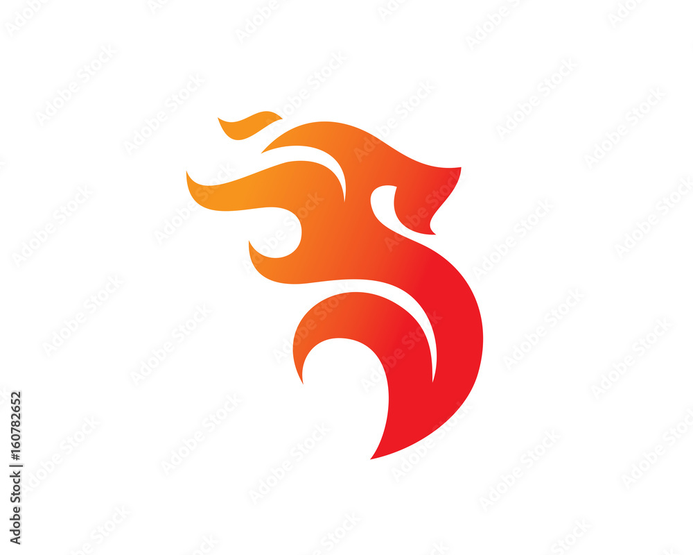 Letter S Fire Logo Template Design Vector, Emblem, Design Concept, Creative Symbol, Icon
