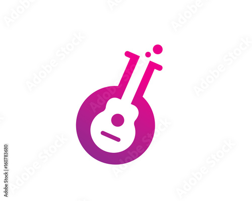 Music Lab Logo Template Design Vector, Emblem, Design Concept, Creative Symbol, Icon