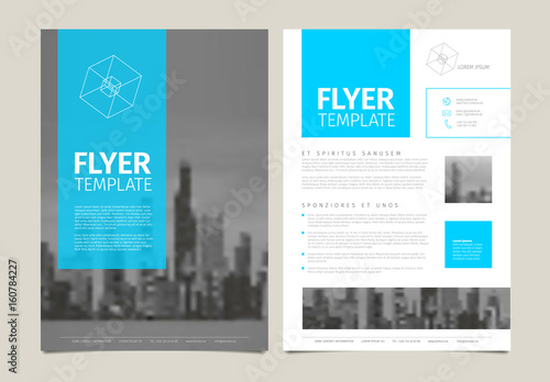 Modern brochure template flyer design vector template