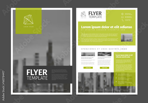 Fotografia Modern brochure template flyer design vector template