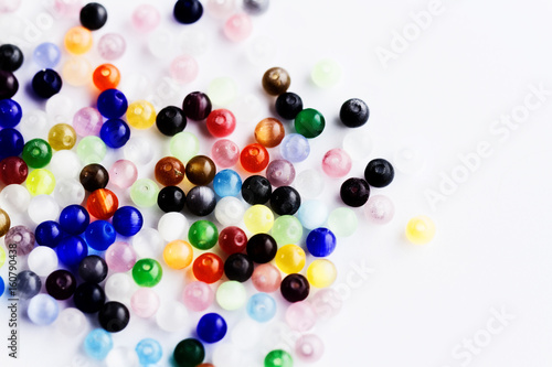 Shining multicolored beads