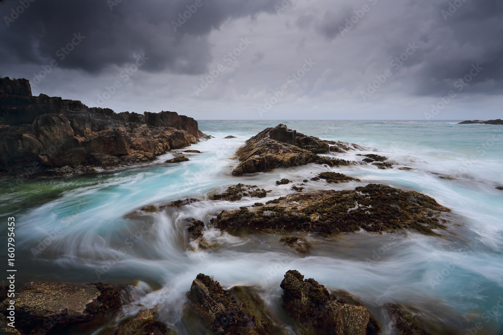 Stormy seascape Meringo Australia Stormy seascape Meringo Australia