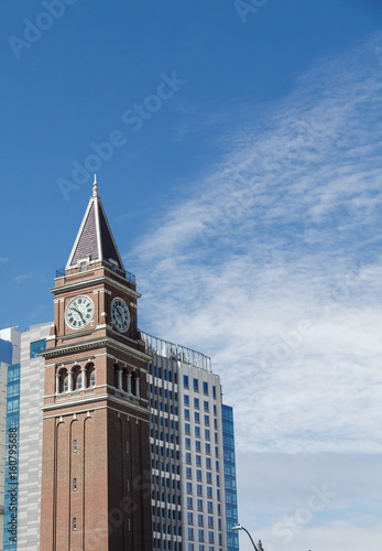 Iconic Clock Tower in Seattle