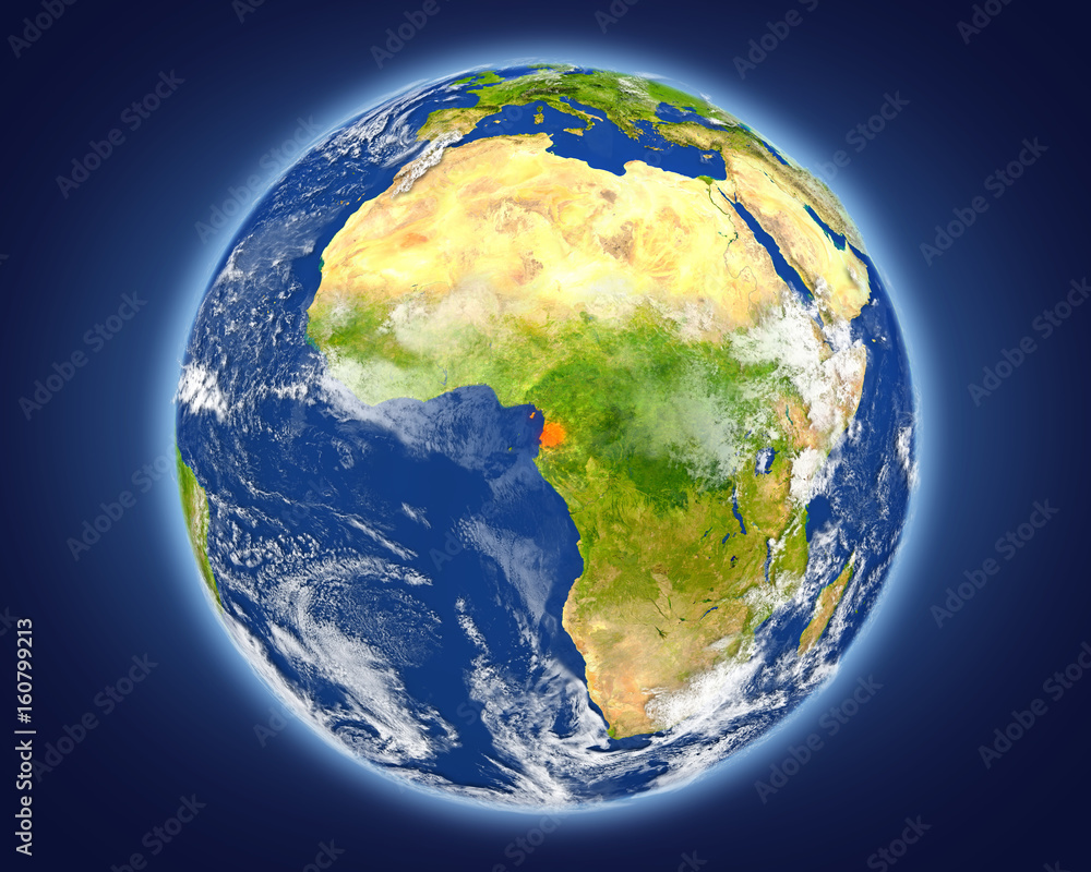 Equatorial Guinea on planet Earth