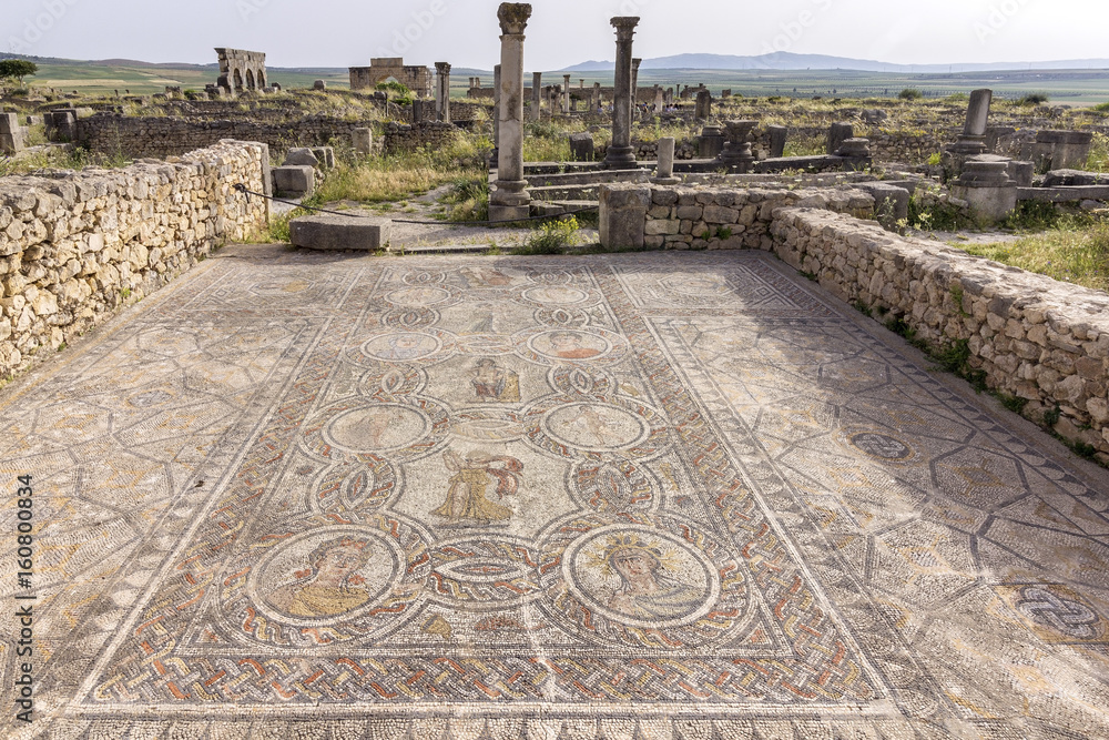 Archaeological Site of Volubilis, ancient Roman empire city, Unesco World Heritage Site