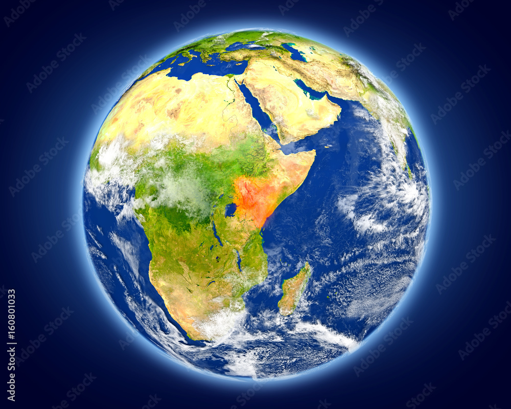 Kenya on planet Earth