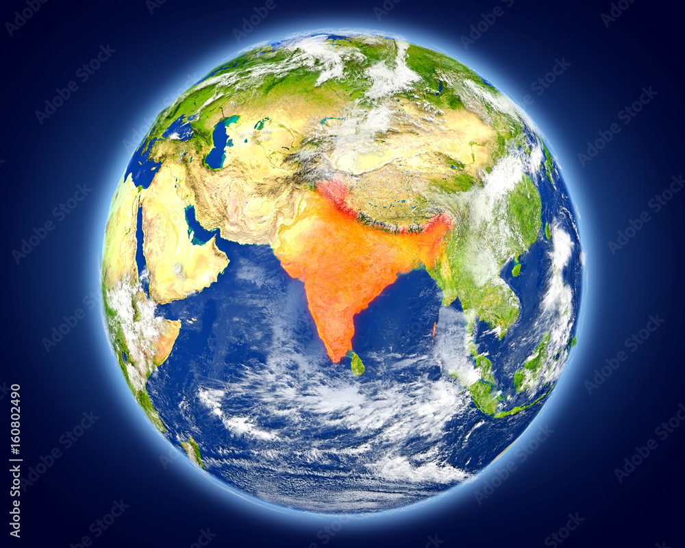India on planet Earth