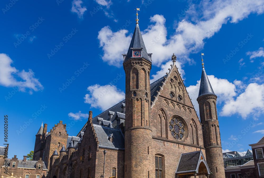 Parliament and court buildings Binnenhof - Hague Netherlands