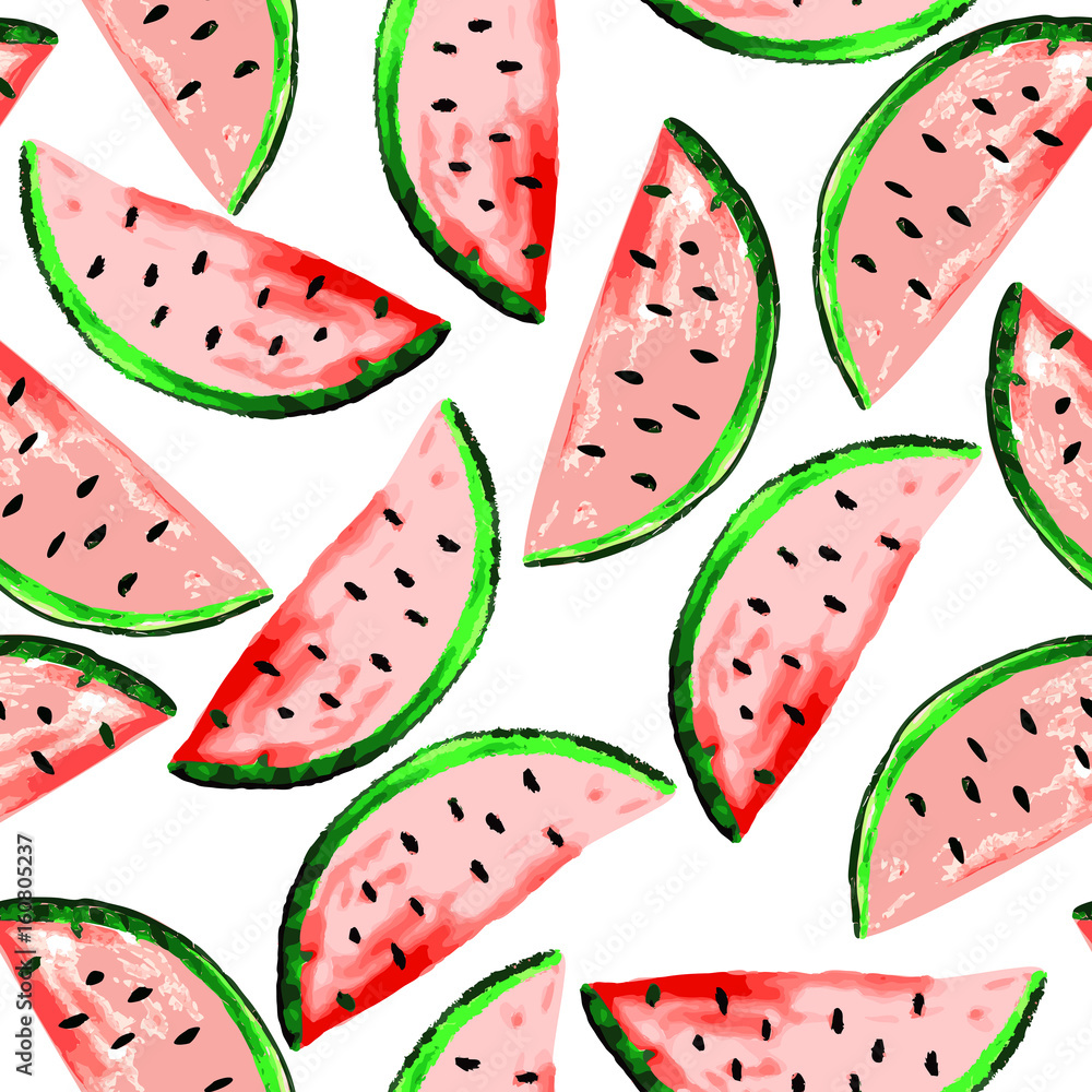 Seamless pattern watermelon watercolor. Seamless pattern watermelon watercolor.