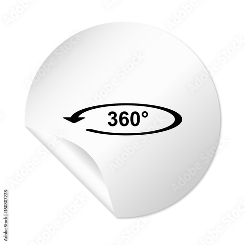 Runder Sticker - 360 Grad VR