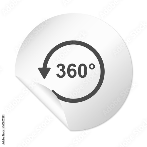 Runder Sticker - 360 Grad