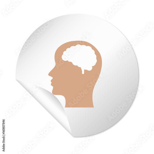Runder Sticker - Intelligenz