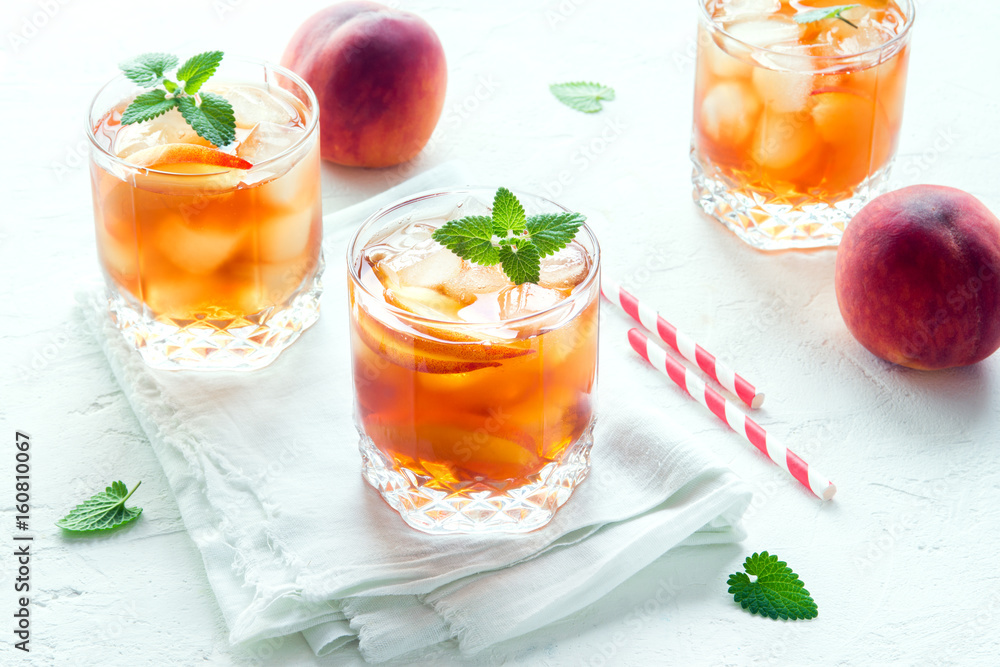Peach iced tea Peach iced tea