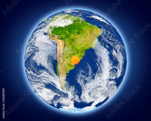 Uruguay on planet Earth
