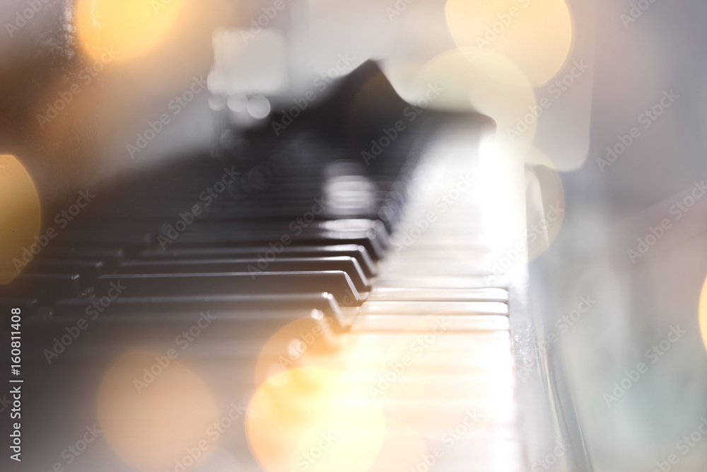 Fototapeta Closeup of piano keys