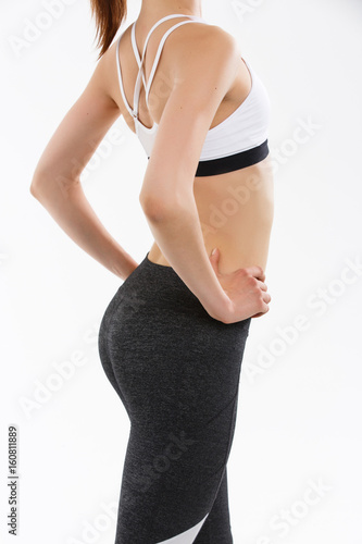 Sport body of a young girl