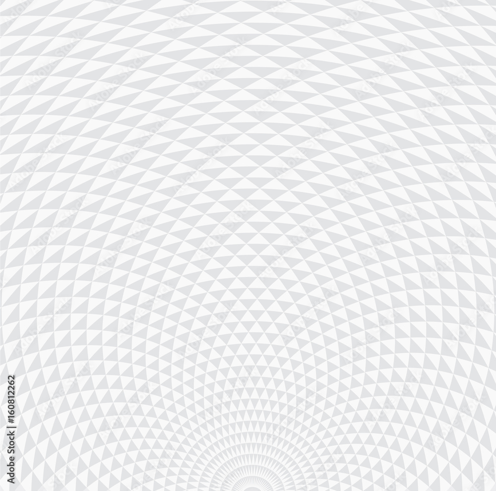 Naklejka premium abstrakcyjny wzór w paski szaro-białe zakrzywione trójkąty. Ilustracja wektorowa, do druku, reklamy, magazynu, plakatu