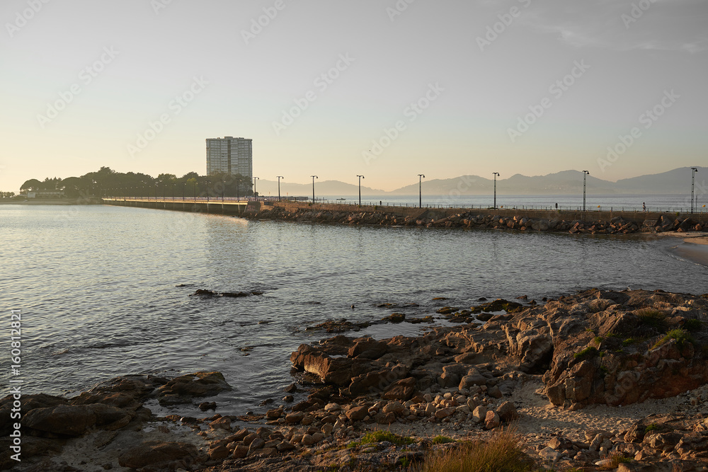 Isla de Toralla en Vigo con su puente