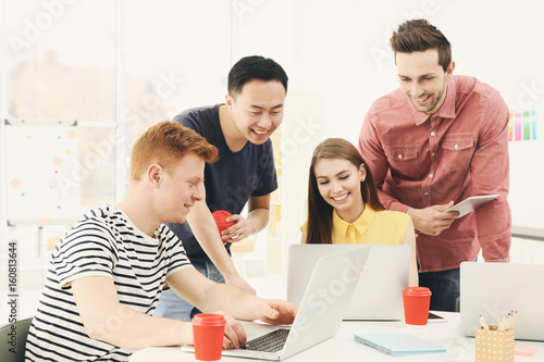 Young people working with l...