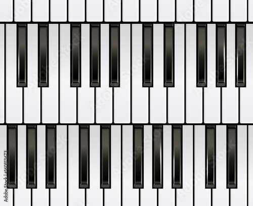 Piano Keyboard Seamless.