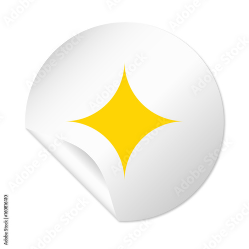 Runder Sticker - Glitzer