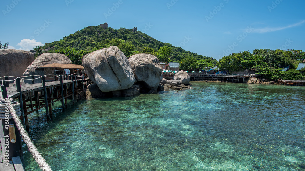 Sea Mountain Bright Sky Scenery Sea Mountain Bright Sky Scenery